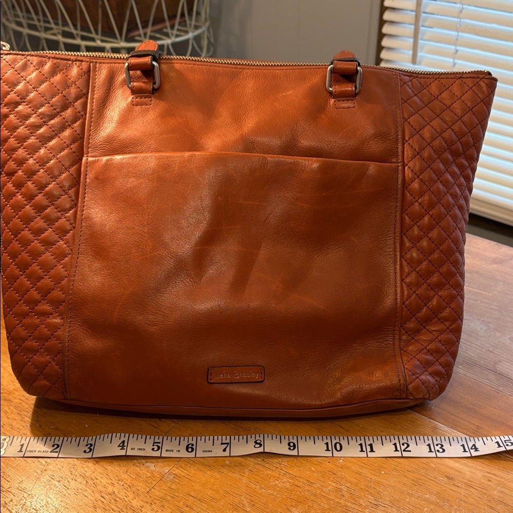 Vera Bradley Brown leather purse - Picture 3 of 7